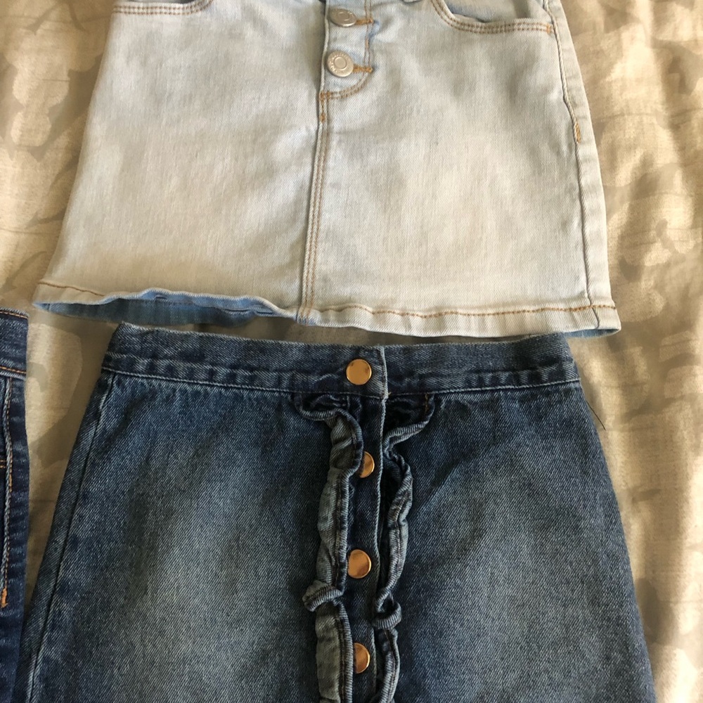 3 Jean skirts